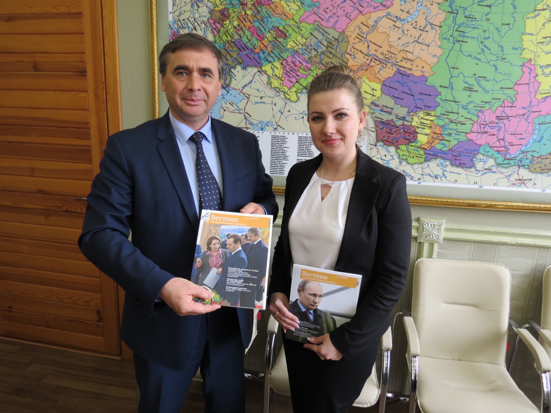 Представители ИД «ЕвроМедиа» встретились с министром сельского хозяйства Республики Крым Андреем Рюмшиным