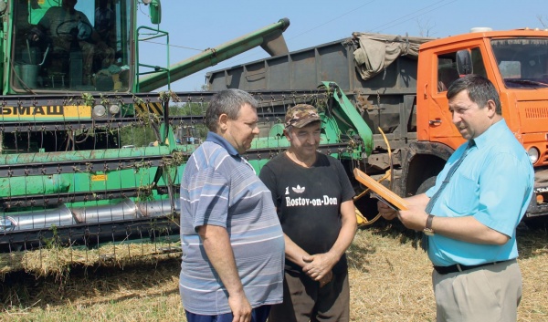 Владимир Березовский: «В этом году мы впервые получили рекордный за всю историю Сальского района урожай!»